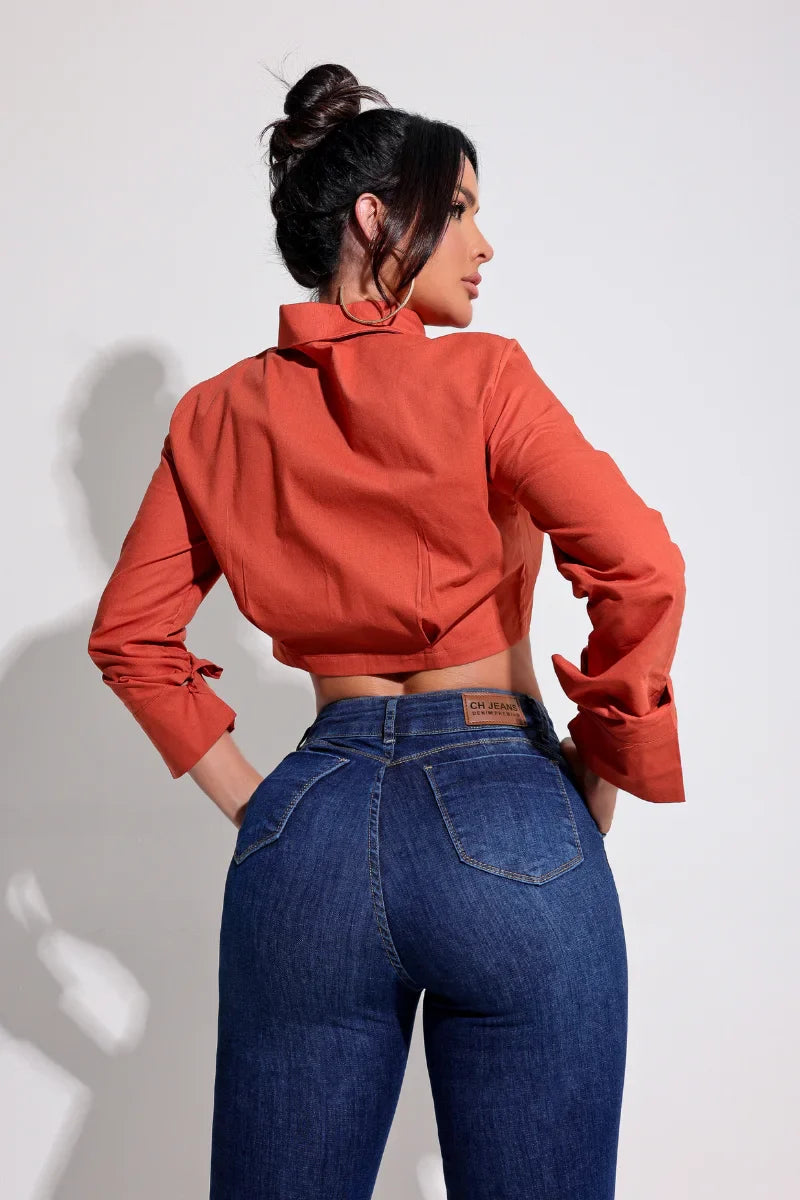 Calça Flare Jeans Modeladora Magnífica JEB59
